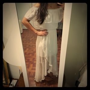 Express White maxi dress